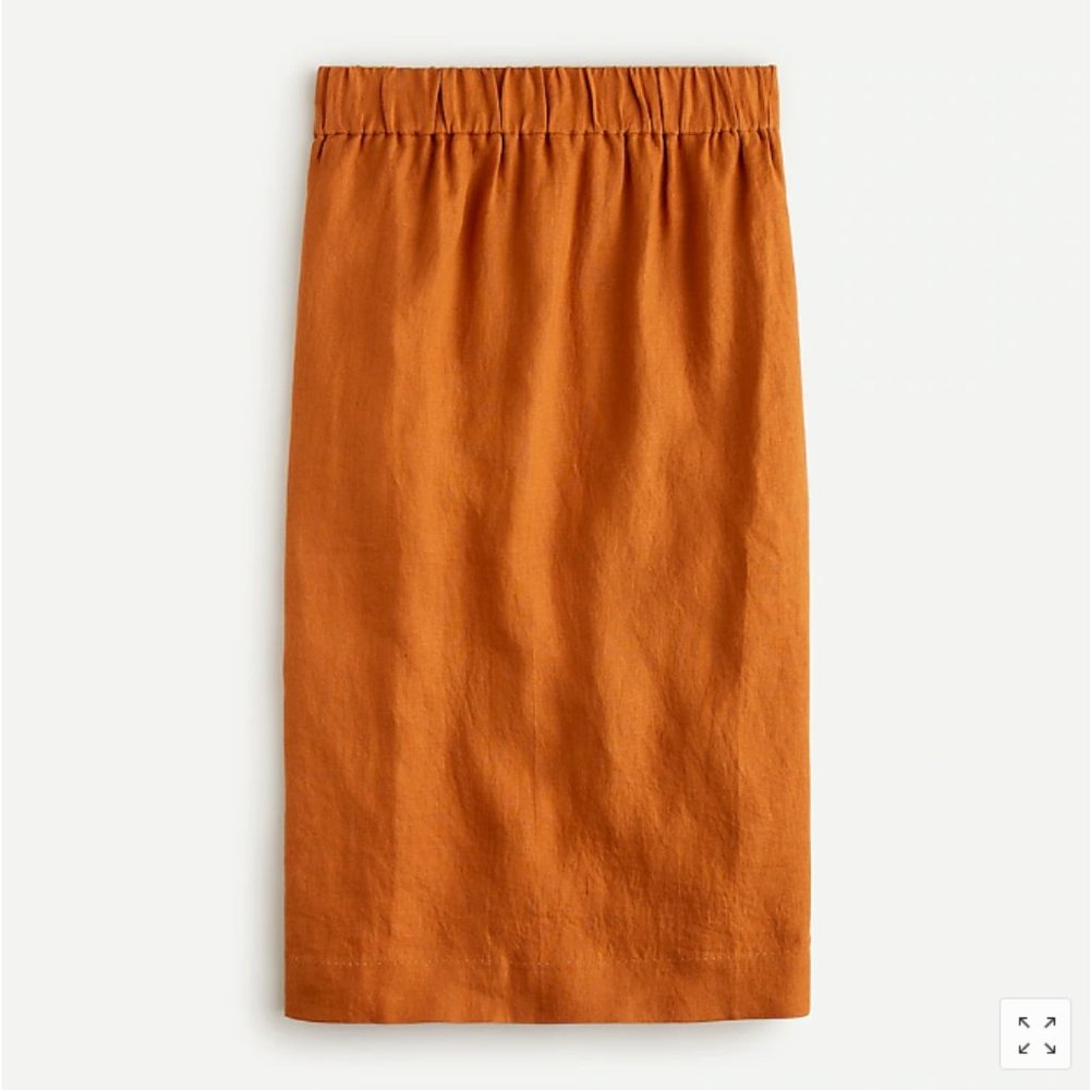 J. Crew Rust-Brown Midi Skirt - Picture 3 of 4